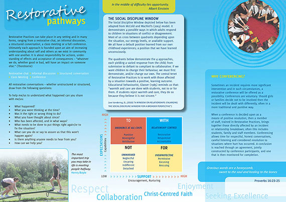 Fairholme College Queensland Australia restorative-practices-brochure page 2